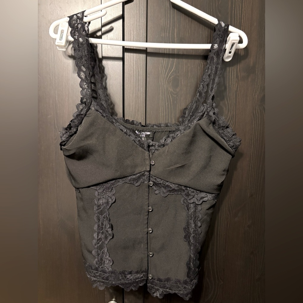 Pretty Little Thing lace trim cami